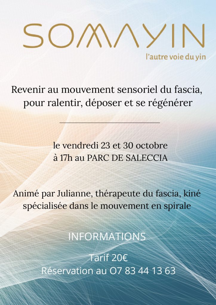Atelier de fasciathérapie avec Julianne Pangrazzi